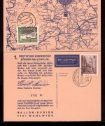 Berlin MiNr. 233 gestempelt auf Sonder-Ballonflug 1. August 1964