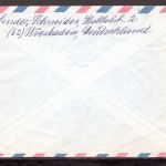 Bund MiNr. 259 y senkr. Paar Flugpost nach USA, gepr. Schlegel