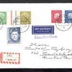 Bund Zusammendruck MiNr. WZ 14 R-Brief + ZF