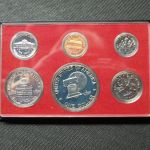 USA 1976 KMS 1 Cent - 1/2 Dollar Proof Set + 1 Dollar Eisenhower S PP