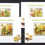 Sao Tome e Principe MiNr. 4120-4123 + EB + Block 704 postfrisch Pilze