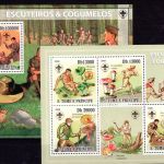 Sao Tome e Principe MiNr. 4120-4123 + EB + Block 704 postfrisch Pilze