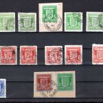 Dt. Besetzung WK II kpl. Ausgabe Guernsey bis auf 3 b gestempelt geprüft