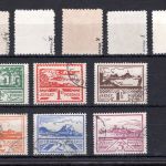 Bes. Geb. WK II Jersey MiNr. 1-8 gestempelt 1-2 x-z geprüft Möhle