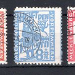 SBZ Mecklenburg-Vorpommern MiNr. 26-28 gestempelt geprüft Kramp