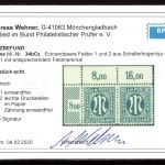 Bi-Zone MiNr. 34 b Cz postfrisch Kurzbefund Wehner