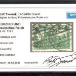 Kaiserreich MiNr. 116 II gestempelt Kurzbefund Tworek