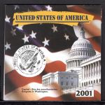 USA 2001 5 Quarter Dollars US-States im Folder ST