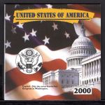 USA 2000 5 Quarter Dollars US-States im Folder ST