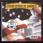 USA 1999 5 Quarter Dollars US-States im Folder ST