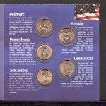 USA 1999 5 Quarter Dollars US-States im Folder ST