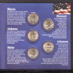 USA 2003 5 Quarter Dollars US-States im Folder ST