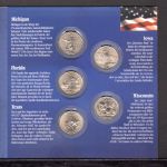 USA 2004 5 Quarter Dollars US-States im Folder ST