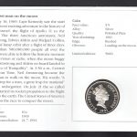 USA/ Cook Island 1991 5 Dollars Mondlandung, Silber PP