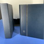 Leuchtturm Einsteckbuch/Kassette Blau PREMIUM, 32 schwarze Seiten neuwertig