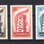 Luxemburg MiNr. 555-557 postfrisch Attest Dr. Massilia