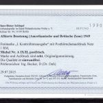 Bi-Zone MiNr. A IX/II postfrisch Fotobefund Schlegel