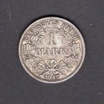Deutsches Reich 1912 J 1 Mark Silber