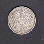 Deutsches Reich 1912 J 1 Mark Silber
