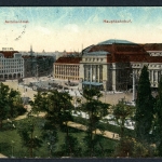 AK Leipzig 1919 Astoria Hotel, Hauptbahnhof, coloriert