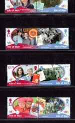 Isle of Man MiNr. 1591-1598 postfrisch alle Zusammendrucke, Cept 2010