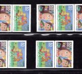 türk. Zypern MiNr. 711-712 A postfrisch alle Zusammendrucke, Cept 2010