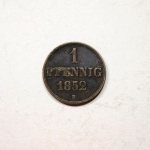 Hannover 1852 B 1 Pfennig Georg V.