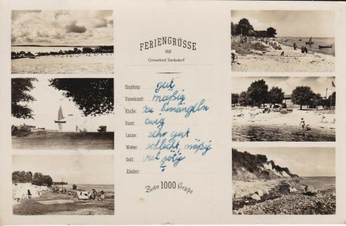 AK Feriengrüsse aus Ostseebad Sierksdorf 1952