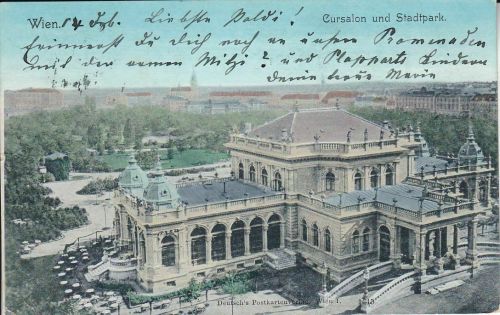 AK Wien Cursalon im Stadtpark 1900