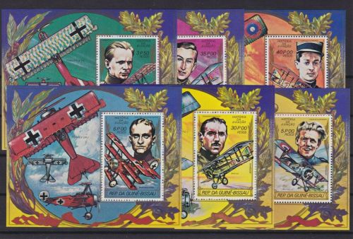 Guinea-Bissau Block 153/158 A postfr./mnh Flugzeuge aviation