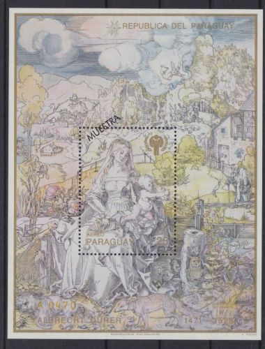Paraguay Block 357 postfr./mnh Gemälde paintings MUESTRA Michel 170 €