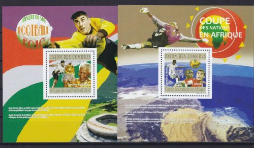 Komoren Block 599/600 postfr./mnh Fußball soccer 2010