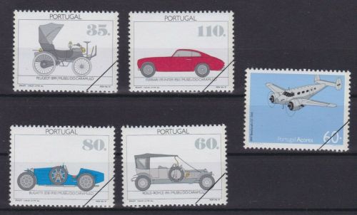 Portugal 1888/91 + Azoren 422 postfr./mnh Autos cars Flugzeuge aviation SPECIMEN