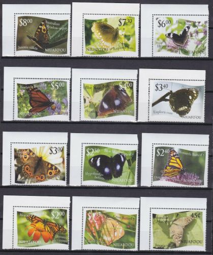 Niuafo´ou 445/456 postfr./mnh Schmetterlinge butterfly 2012