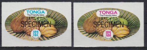 Tonga 837/838 postfr./mnh Früchte fruits 1982 SPECIMEN