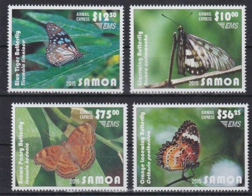 Samoa 1255/1258 postfr./mnh Schmetterlinge butterfly 2015 Michel 120 €