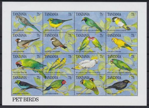 Tansania 942/957 postfr./mnh Vögel birds