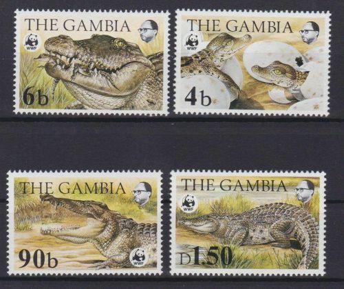 Gambia 517/520 postfr./mnh Krokodile crocodiles WWF