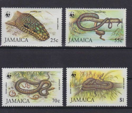 Jamaica 591/594 postfr./mnh Schlangen snakes WWF