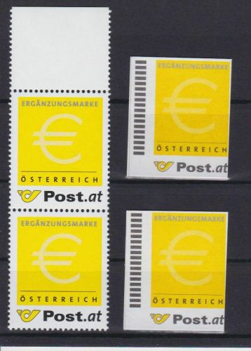 Österreich Ergänzungsmarke je 2 x Nr. 1+2 postfr. Michel 120 €