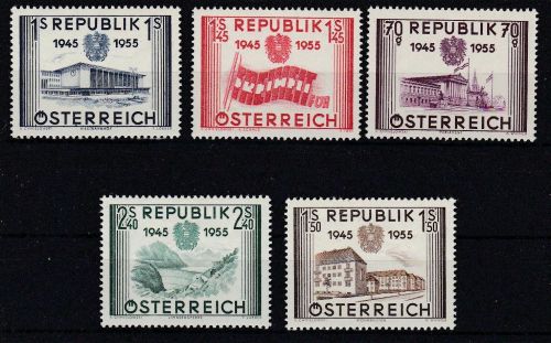 Österreich 1012/1016 postfr./mnh Unabhäbgigkeit