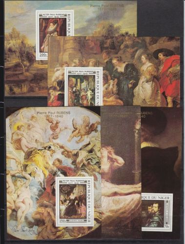 Niger 607/11 de Luxe Blocks postfr./mnh Gemälde paintings Rubens