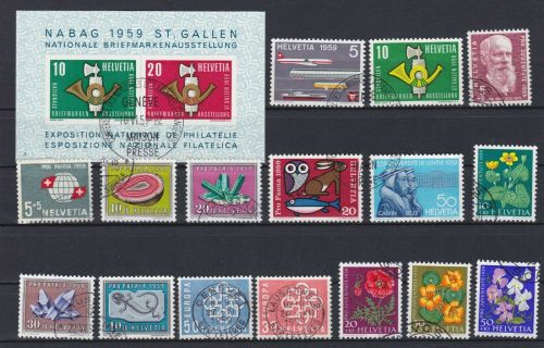 Schweiz Lot aus 1956/1960 gest. Lot Michel 139 €