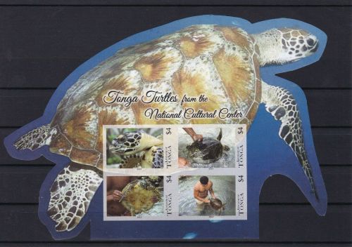 Tonga Block 61 postfr./mnh Schildkröten Turtles ungez.IMPERF.