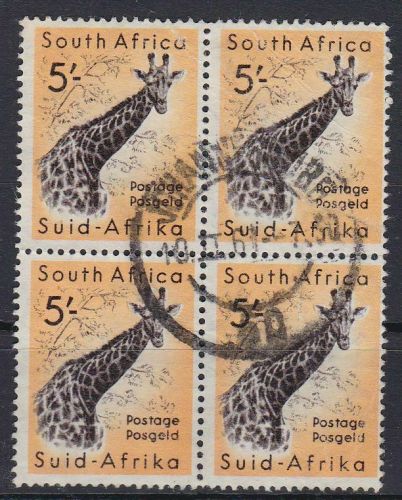 RSA Südafrika 266 4er-Block gest./used Giraffe Michel 140 €