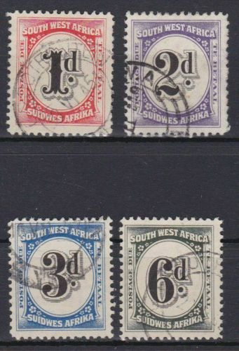 Namibia SWA Porto 87/90 gest./used postage due