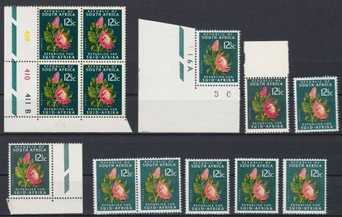RSA Südafrika 13 x 335 postfr,/mnh Blumen flowers