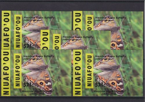 Niuafo´ou 5 x Block 59 U postfr./mnh Schmetterlinge butterflies ungez. IMPERF.