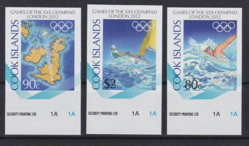 Cook 1737/1739 postfr./mnh Olympia Olympics 2012 IMPERFORATED