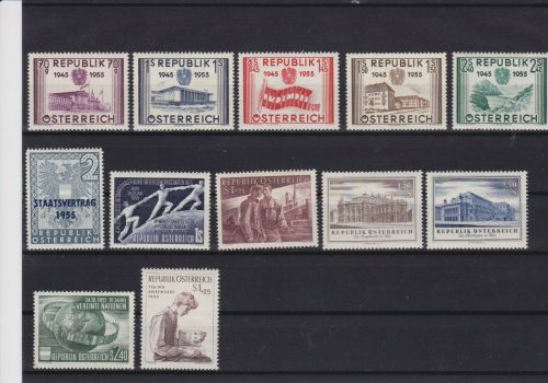 Österreich Jahrgang 1955 postfr./mnh komplett